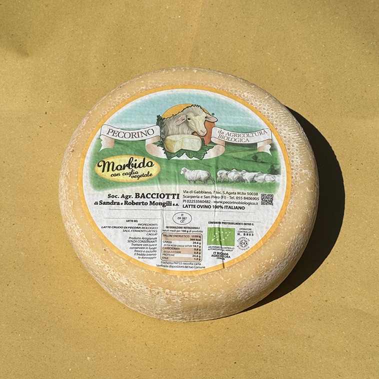 Pecorino biologico Morbido con caglio vegetale